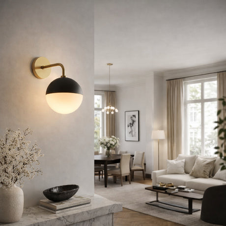   Modern European furniture - Electroplated Black Wall Lamp - www.oroa.com | Oroa.com