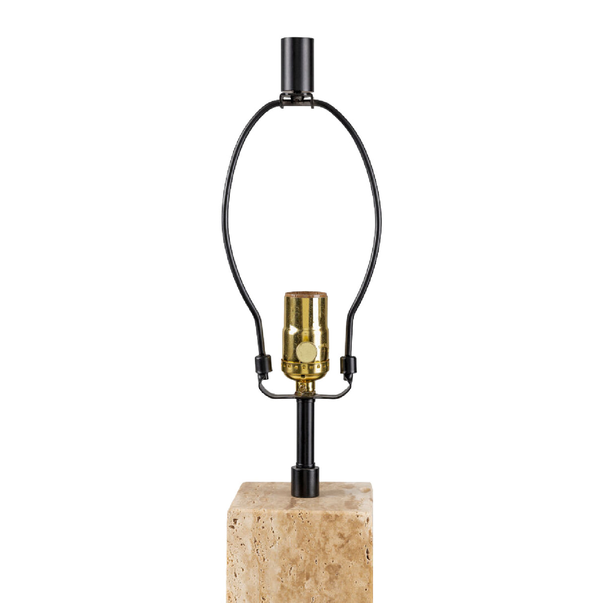   Modern European furniture - Travertine Cream Linen Table Lamp - www.oroa.com | Oroa.com