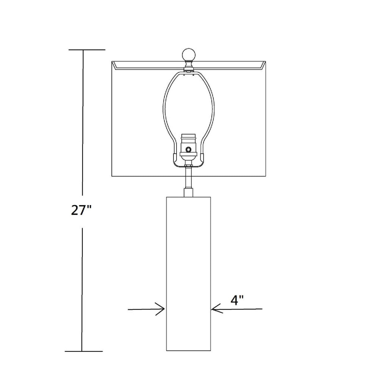  Modern European furniture - Travertine Cream Linen Table Lamp - www.oroa.com | Oroa.com