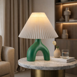   Modern European furniture - Ceramic White Linen Table Lamp - www.oroa.com | Oroa.com