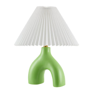   Modern European furniture - Ceramic White Linen Table Lamp - www.oroa.com | Oroa.com