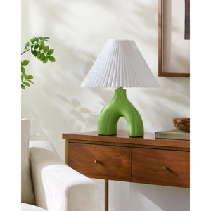   Modern European furniture - Ceramic White Linen Table Lamp - www.oroa.com | Oroa.com