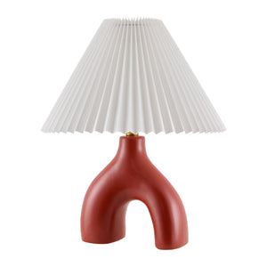   Modern European furniture - Ceramic White Linen Table Lamp - www.oroa.com | Oroa.com