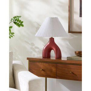   Modern European furniture - Ceramic White Linen Table Lamp - www.oroa.com | Oroa.com