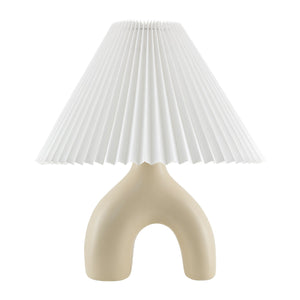   Modern European furniture - Ceramic White Linen Table Lamp - www.oroa.com | Oroa.com