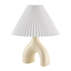   Modern European furniture - Ceramic White Linen Table Lamp - www.oroa.com | Oroa.com