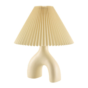  Modern European furniture - Ceramic Cream Linen Table Lamp - www.oroa.com | Oroa.com