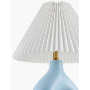   Modern European furniture - Ceramic White Linen Table Lamp - www.oroa.com | Oroa.com