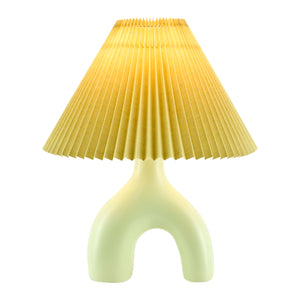   Modern European furniture - Ceramic Cream Linen Table Lamp - www.oroa.com | Oroa.com