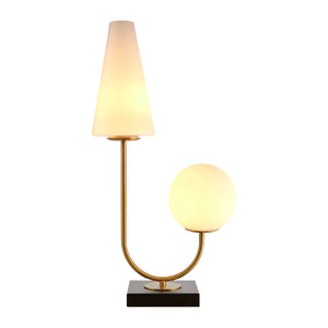   Modern European furniture - White 2-Light Accent Table Lamp - www.oroa.com | Oroa.com
