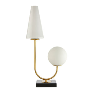   Modern European furniture - White 2-Light Accent Table Lamp - www.oroa.com | Oroa.com