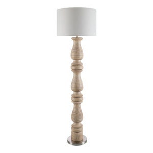   Modern European furniture - White Linen Accent Floor Lamp - www.oroa.com | Oroa.com
