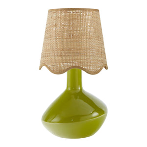   Modern European furniture - Wavy Rattan Accent Table Lamp - www.oroa.com | Oroa.com