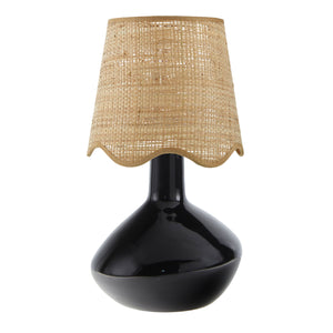   Modern European furniture - Wavy Rattan Accent Table Lamp - www.oroa.com | Oroa.com
