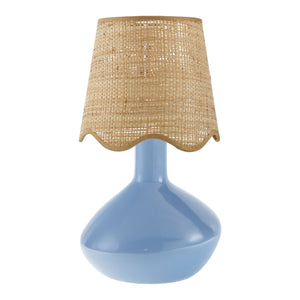   Modern European furniture - Wavy Rattan Accent Table Lamp - www.oroa.com | Oroa.com