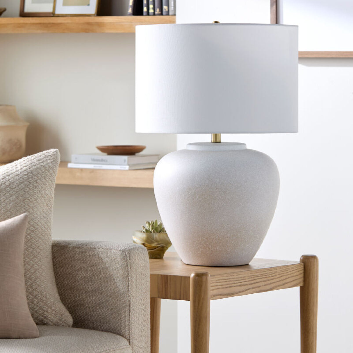   Modern European furniture - Ceramic Linen Table Lamp - www.oroa.com | Oroa.com