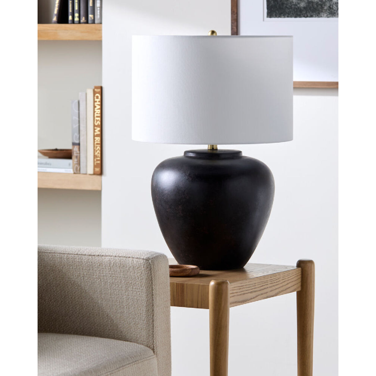   Modern European furniture - Ceramic Linen Table Lamp - www.oroa.com | Oroa.com