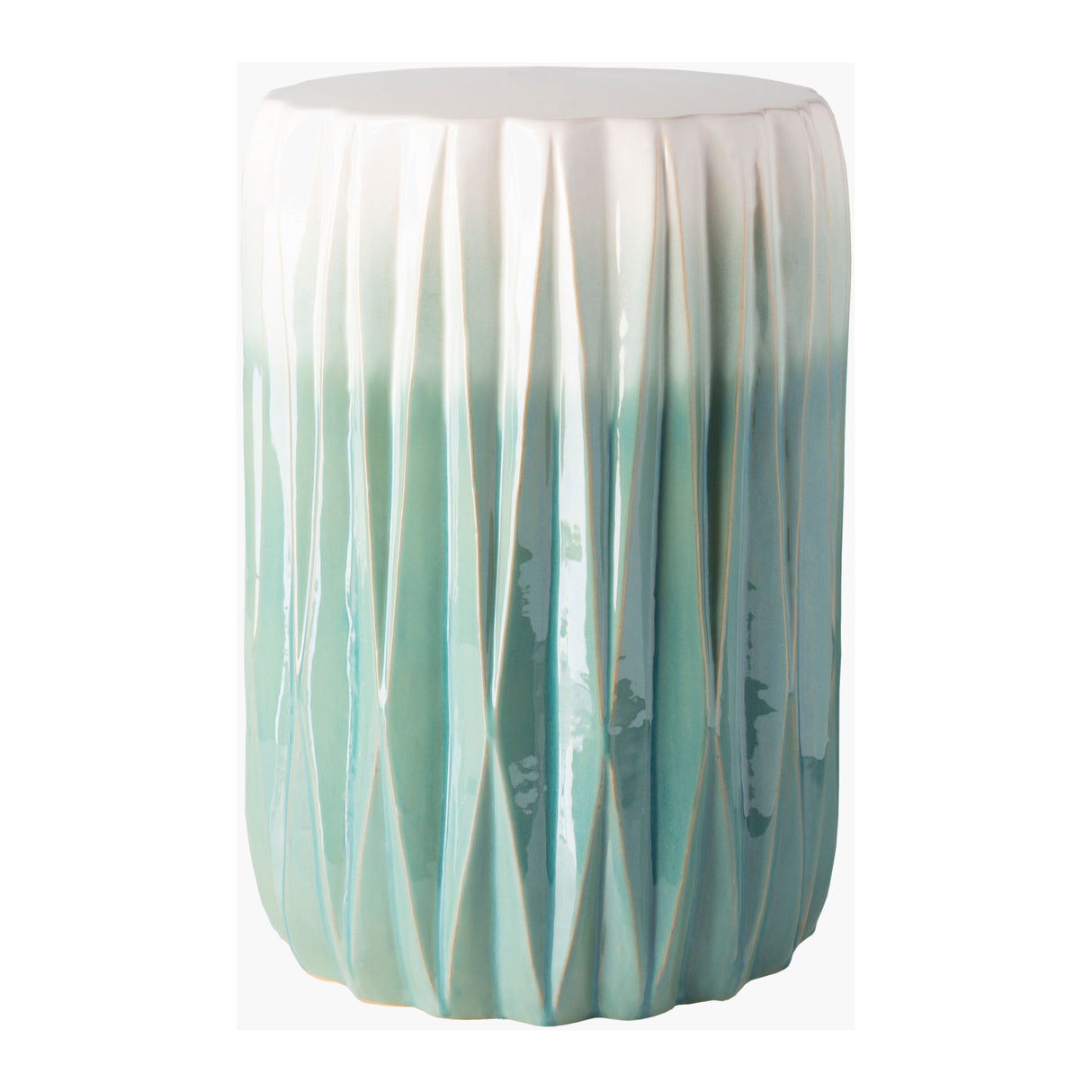   Modern European furniture - Ridged Ceramic Garden Stool - www.oroa.com | Oroa.com