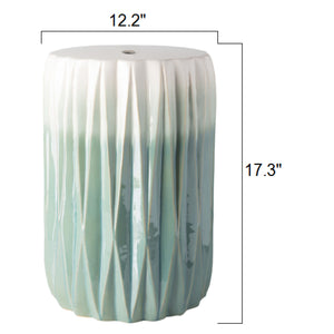   Modern European furniture - Ridged Ceramic Garden Stool - www.oroa.com | Oroa.com