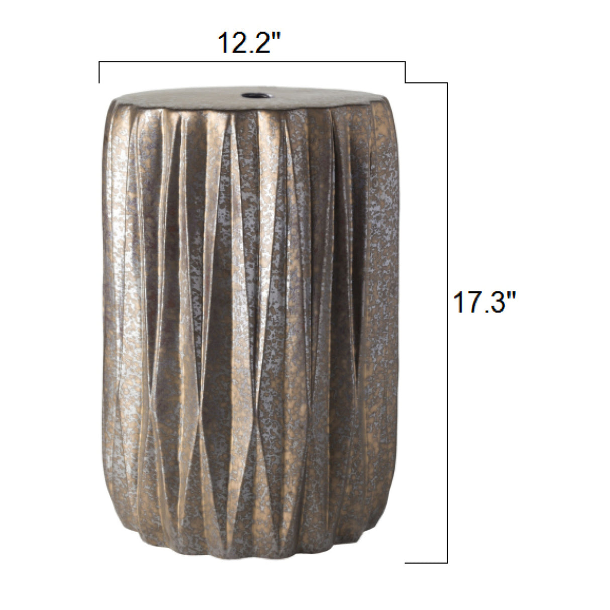   Modern European furniture - Ridged Ceramic Garden Stool - www.oroa.com | Oroa.com
