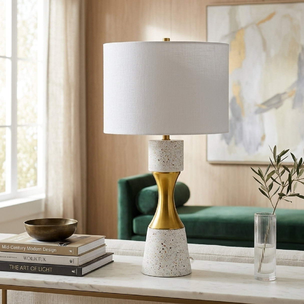   Modern European furniture - Terrazzo Finish Hourglass Table - www.oroa.comLamp | Oroa.com