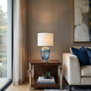   Modern European furniture - Blue Glass Accent Table Lamp - www.oroa.com | Oroa.com