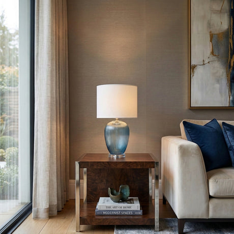   Modern European furniture - Blue Glass Accent Table Lamp - www.oroa.com | Oroa.com