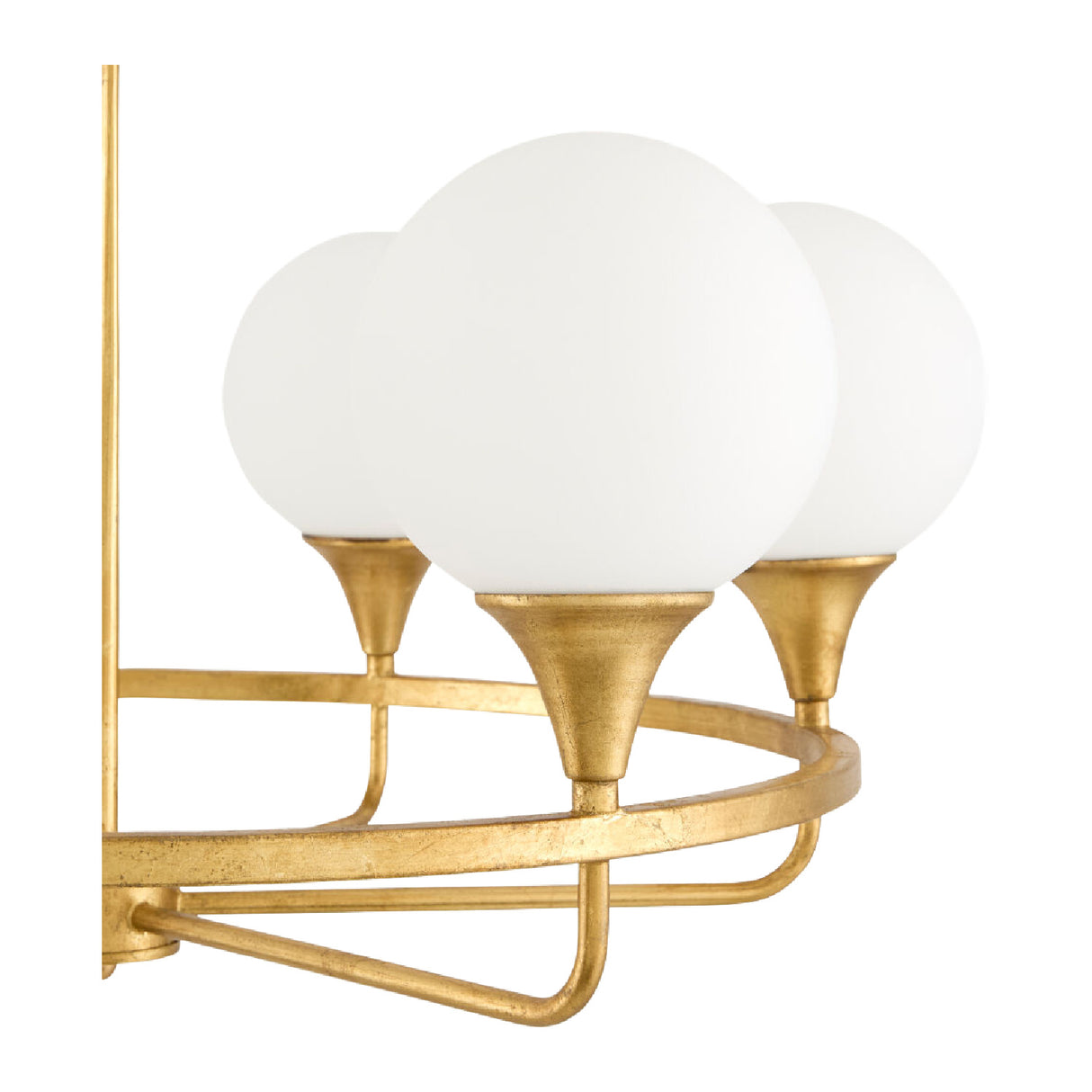   Modern European furniture - 6-Light White Glass Chandelier - www.oroa.com | Oroa.com