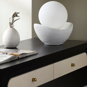   Modern European furniture - Cement Bowl Accent Table Lamp - www.oroa.com | Oroa.com