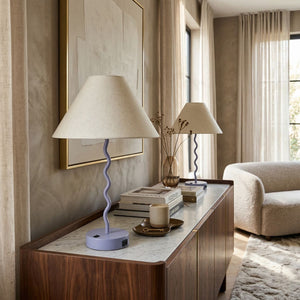   Modern European furniture - Wavy Iron Table Lamp Set (2) - www.oroa.com | Oroa.com
