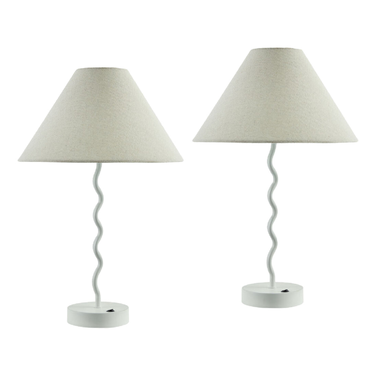   Modern European furniture - Wavy Iron Table Lamp Set (2) - www.oroa.com | Oroa.com