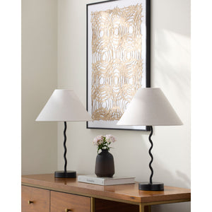   Modern European furniture - Wavy Iron Table Lamp Set (2) - www.oroa.com | Oroa.com