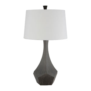  Modern European furniture - Gray Faceted Accent Table Lamp - www.oroa.com | Oroa.com