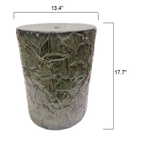   Modern European furniture - Carved Ceramic Garden Stool - www.oroa.com | Oroa.com