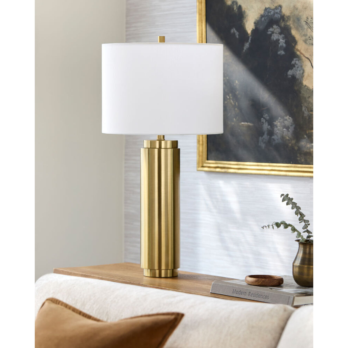   Modern European furniture - Metallic Finish Accent Table Lamp - www.oroa.com | Oroa.com