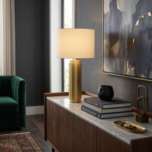   Modern European furniture - Metallic Finish Accent Table Lamp - www.oroa.com | Oroa.com