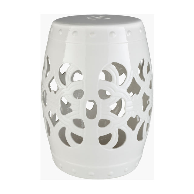 Modern European furniture - Openwork Glazed Ceramic Garden Stool - www.oroa.com