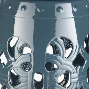   Modern European furniture - Openwork Glazed Ceramic Garden Stool - www.oroa.com | Oroa.com