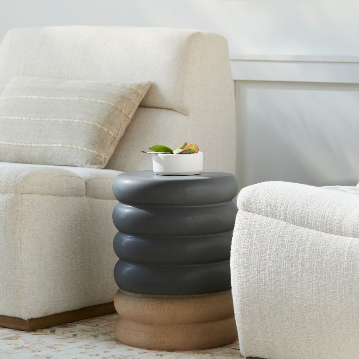   Modern European furniture - Glazed Ceramic Garden Stool - www.oroa.com | Oroa.com