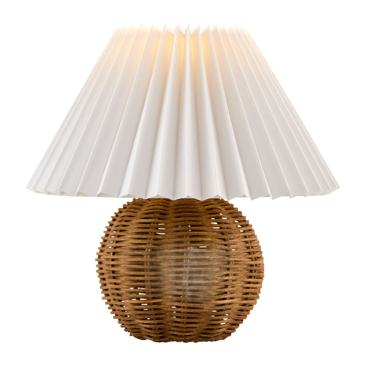   Modern European furniture - Round Rattan Accent Table Lamp - www.oroa.com | Oroa.com