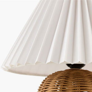   Modern European furniture - Round Rattan Accent Table Lamp - www.oroa.com | Oroa.com