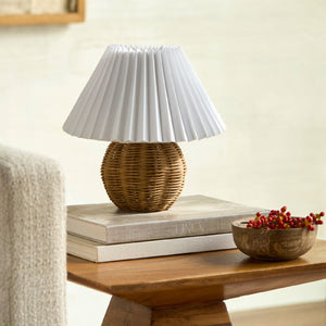   Modern European furniture - Round Rattan Accent Table Lamp - www.oroa.com | Oroa.com