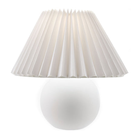   Modern European furniture - Pleated Linen Ceramic Table Lamp - www.oroa.com | Oroa.com