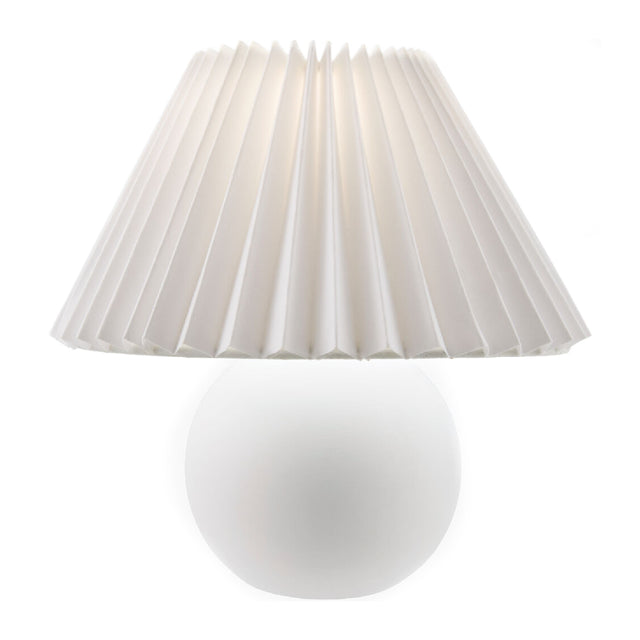 Modern European furniture - Pleated Linen Ceramic Table Lamp - www.oroa.com