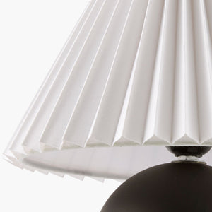   Modern European furniture - Pleated Linen Ceramic Table Lamp - www.oroa.com | Oroa.com