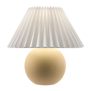   Modern European furniture - Pleated Linen Ceramic Table Lamp - www.oroa.com | Oroa.com