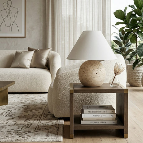   Modern European furniture - Empire Linen Ceramic Table Lamp - www.oroa.com | Oroa.com