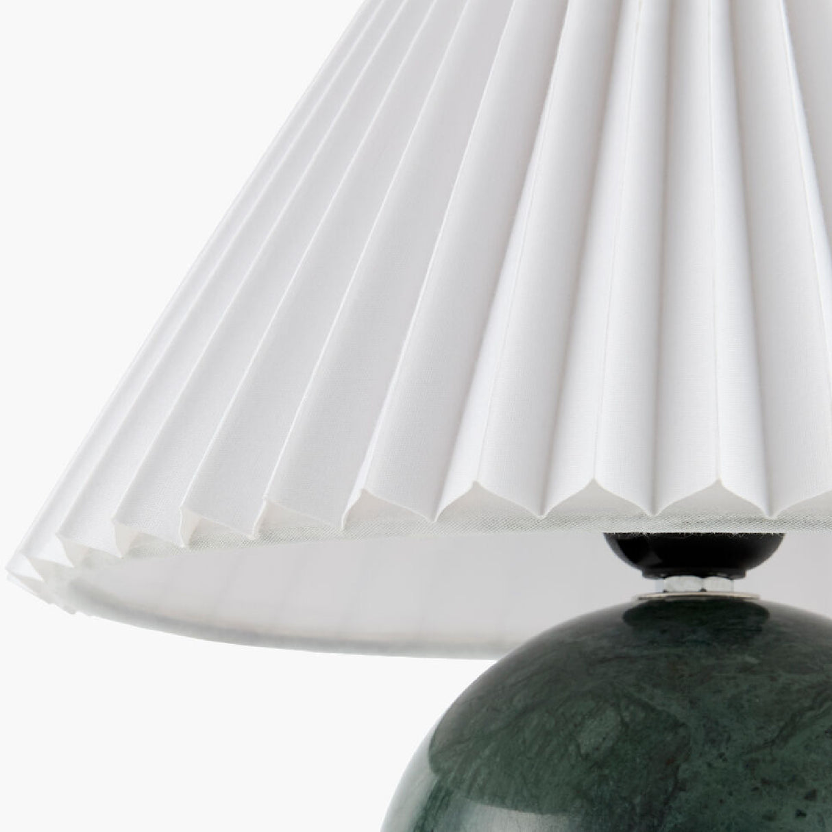   Modern European furniture - Pleated Linen Travertine Table Lamp - www.oroa.com | Oroa.com