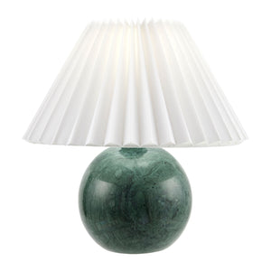   Modern European furniture - Pleated Linen Travertine Table Lamp - www.oroa.com | Oroa.com