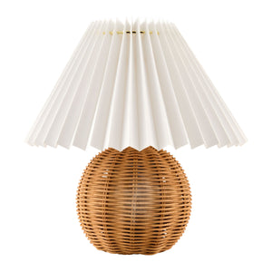  Modern European furniture - Pleated Shade Rattan Table Lamp - www.oroa.com | Oroa.com